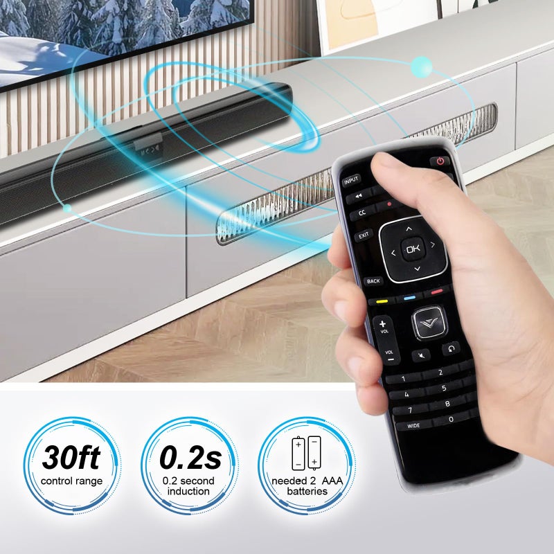 Beyution New XRT110 XRT100 Remote Control Replacement fit for VIZIO XRT010 XRT020 LCD TV E320VT E370VT E420VT E240AR E320AR E420AR E500AR E370V E321VL E371VL E390VL E321MV E322MV E370VP E420VP E420VSE - Image 4